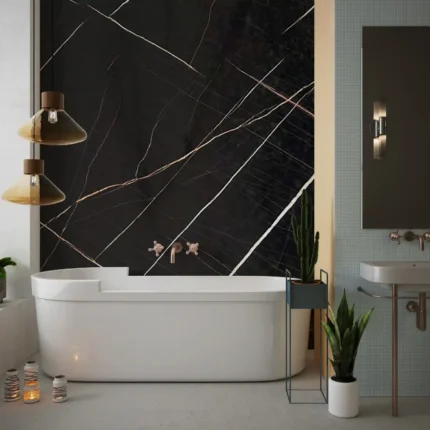 Black Laurent Wall Panels 1000mm x 2400mm x 10mm